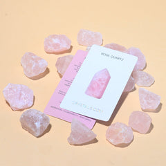 Rough Rose Quartz 3 pc