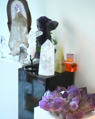 Selenite Mushroom Lamp w. Bulb