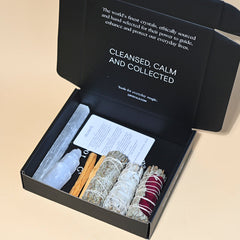 Selenite Smudge Cleanse Kit