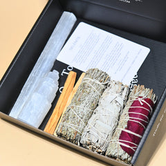 Selenite Smudge Cleanse Kit
