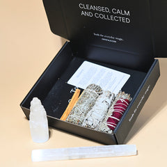 Selenite Smudge Cleanse Kit