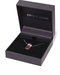 Sunset Phantom Himalayan Quartz Necklace 14k Gold