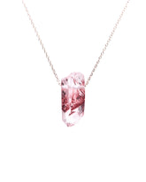 Sunset Phantom Himalayan Quartz Necklace 14k Gold