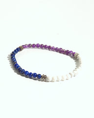 Calm + Clarity Bracelet - Amethyst - Lapis - Howlite