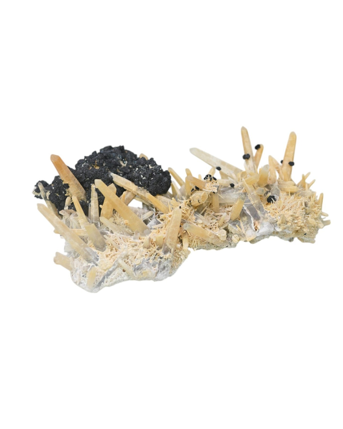 Rare Yellow Quartz w Sphalerite