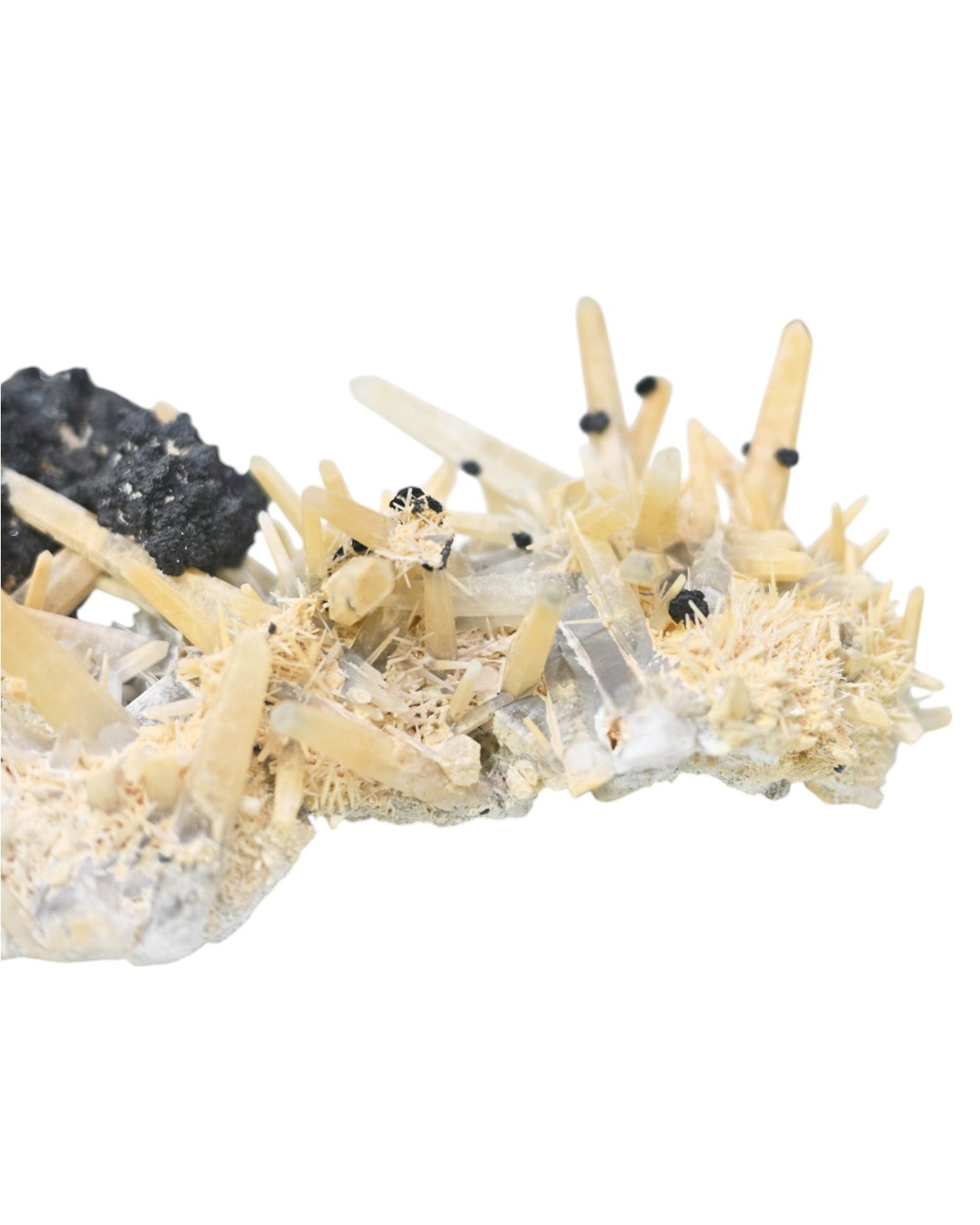 Rare Yellow Quartz w Sphalerite