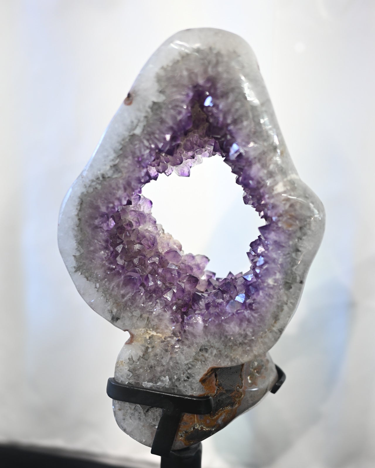 XXL Amethyst Crystal Geode on Spinning Stand 23lbs