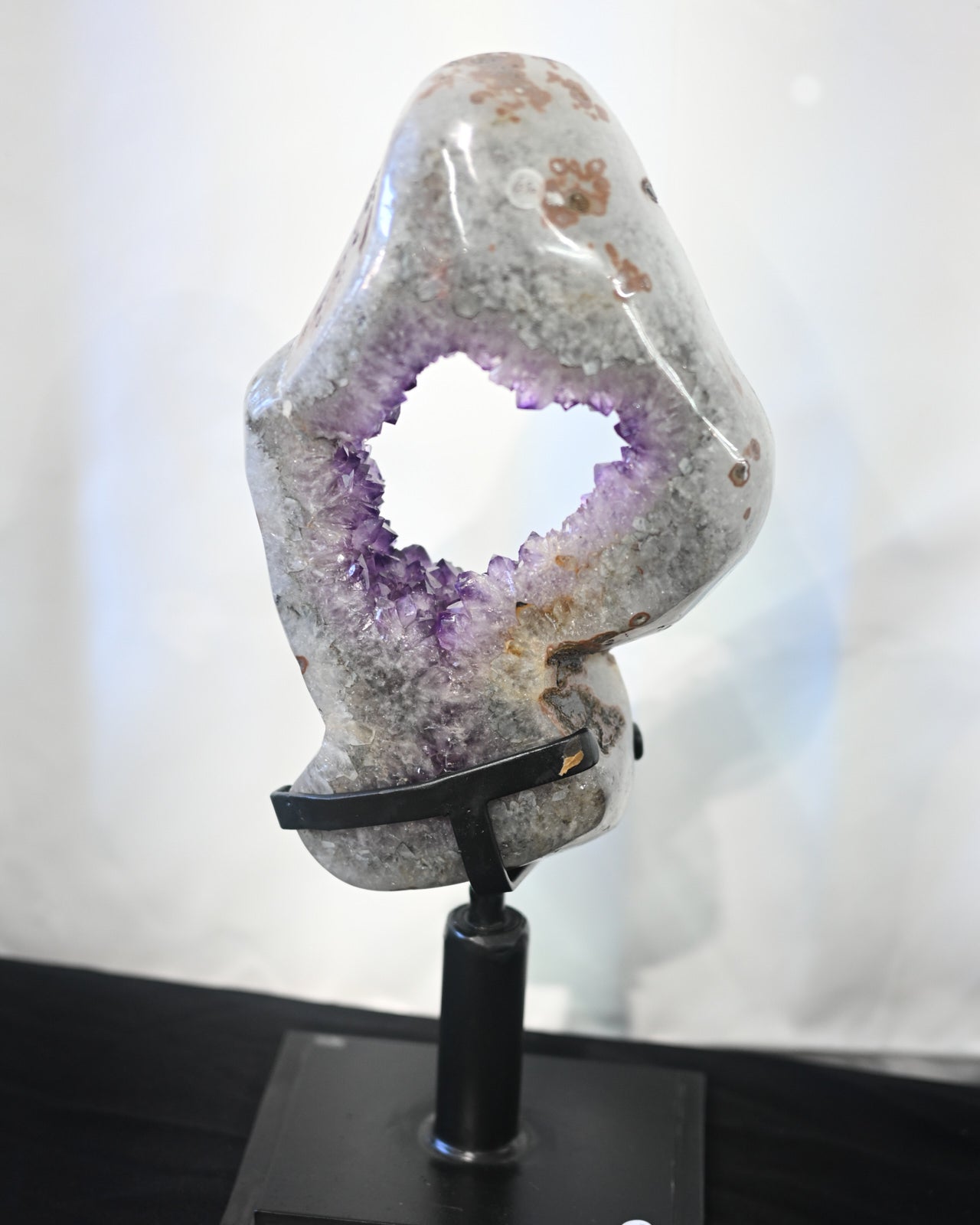 XXL Amethyst Crystal Geode on Spinning Stand 23lbs