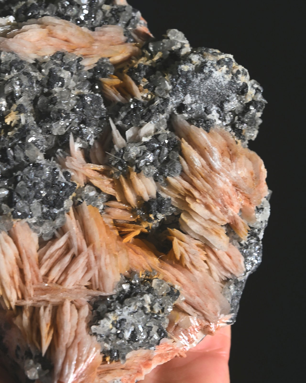 Barite, Galena & Quartz Cluster