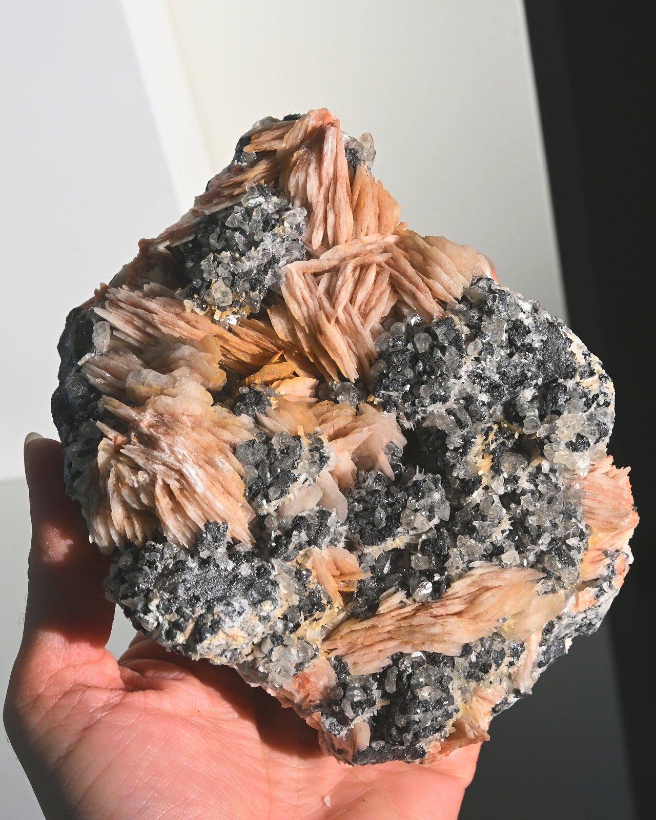 Barite, Galena & Quartz Cluster