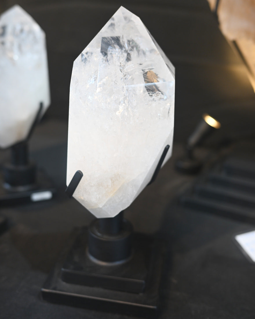XL Clear Quartz Form on Spinning Stand 7lbs