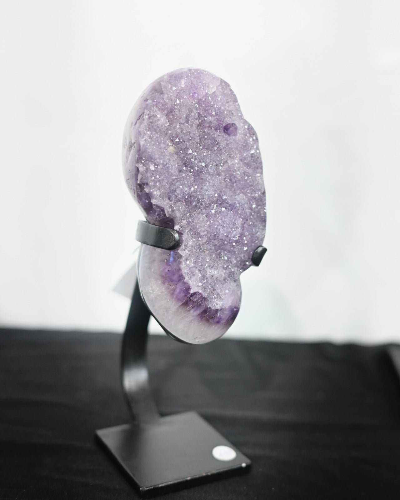 Light Purple Amethyst Crystal Geode on Stand 3.7lbs