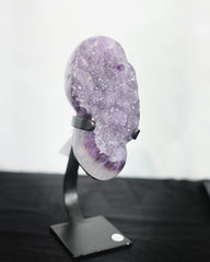 Light Purple Amethyst Crystal Geode on Stand 3.7lbs