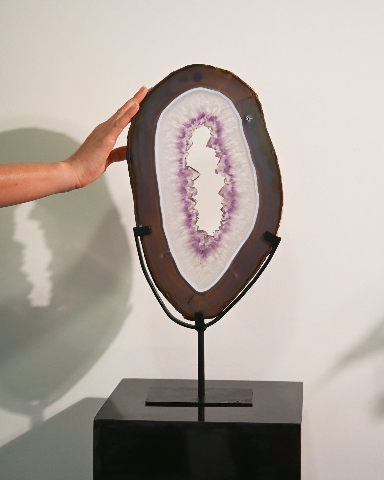 XL Amethyst Crystal Slab on Stand