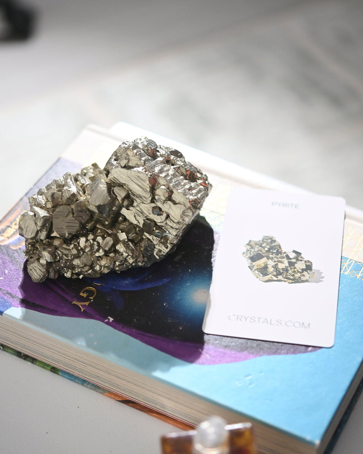 Pyrite and Quartz Crystal Cluster 2.6lbs