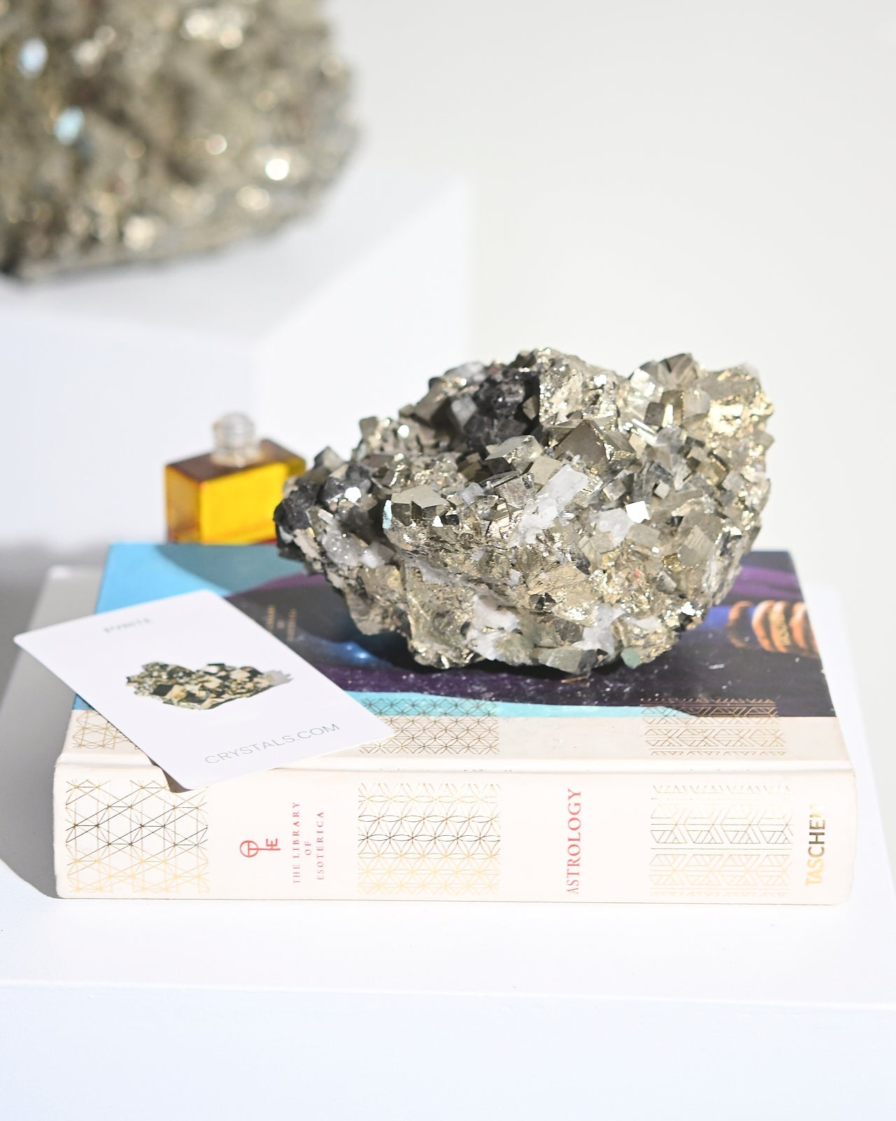 Cubic Pyrite and Quartz Crystal Cluster 7.5lbs