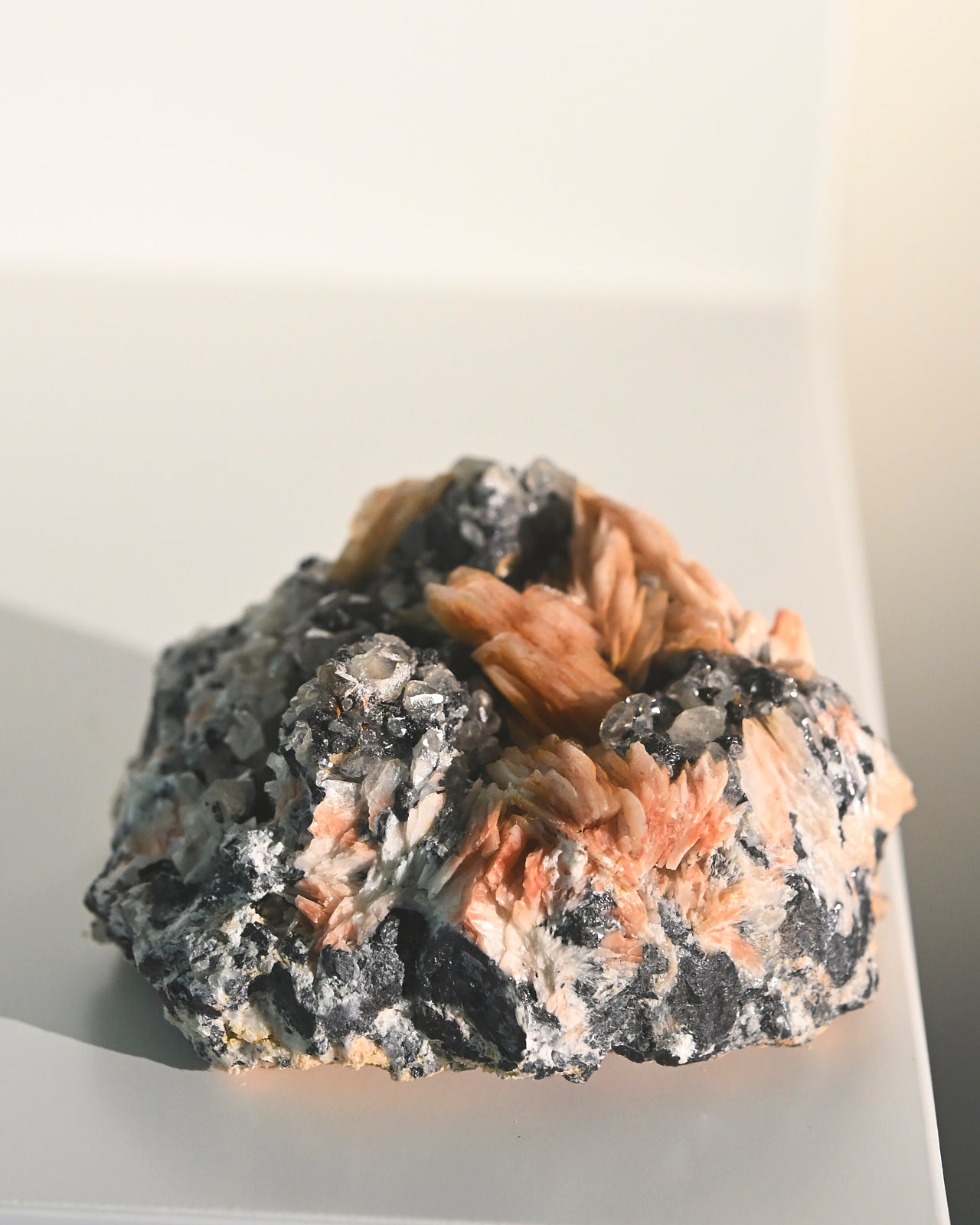 Barite, Galena & Quartz Cluster