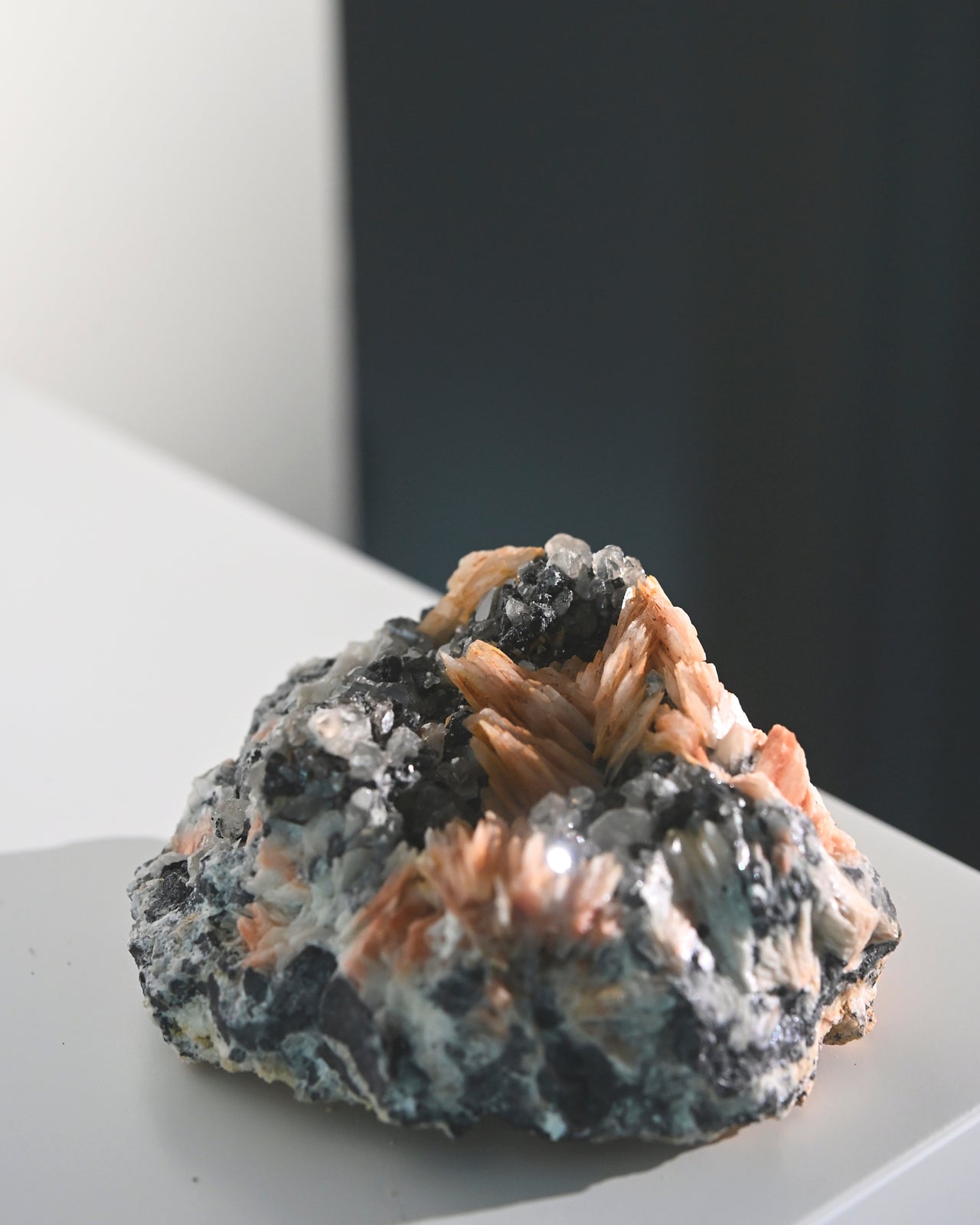 Barite, Galena & Quartz Cluster