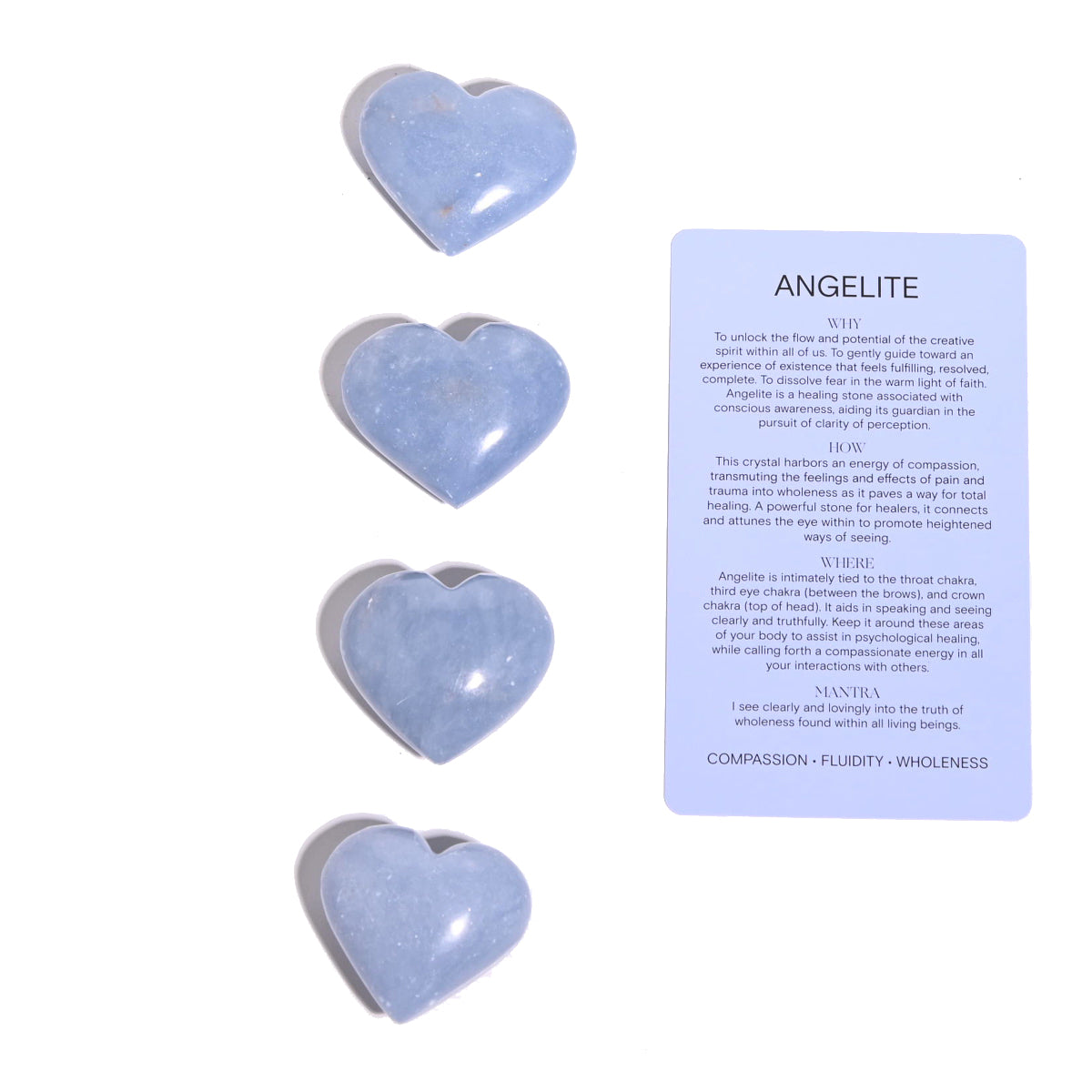 Angelite Heart