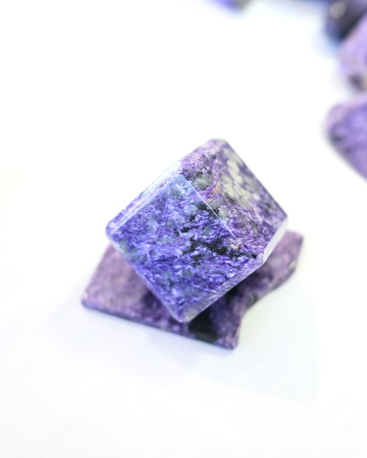 Charoite Cube + Base