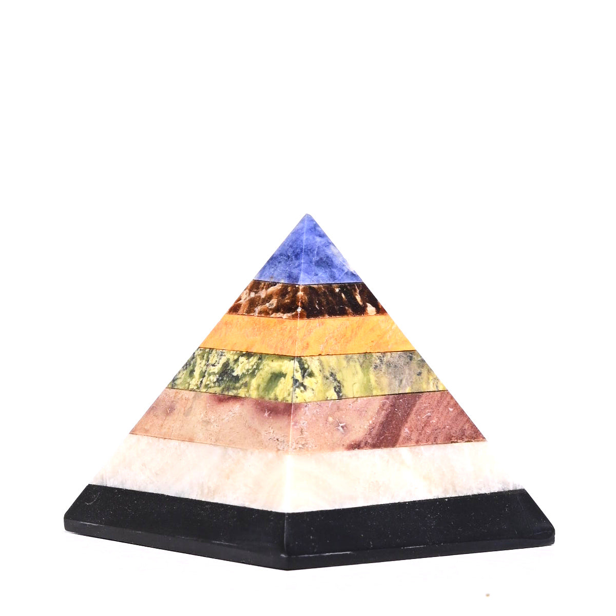 Mixed 7 CHAKRA Crystal Pyramid