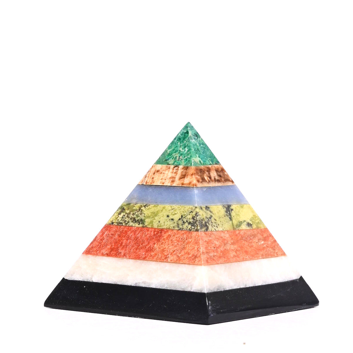 Mixed 7 CHAKRA Crystal Pyramid