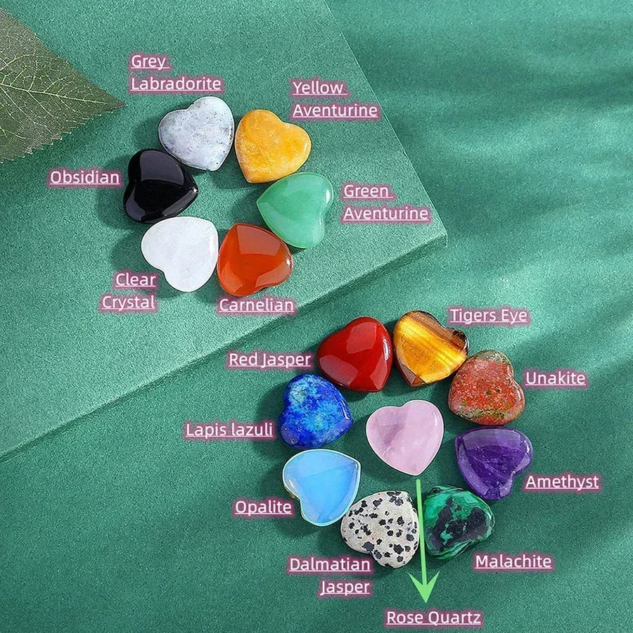 10/20/30PCS Heart Shape LOVE 20MM Natural Crystal Amethyst Agate Irregular Mineral Healing Stone Gravel Specimen Home Decoration