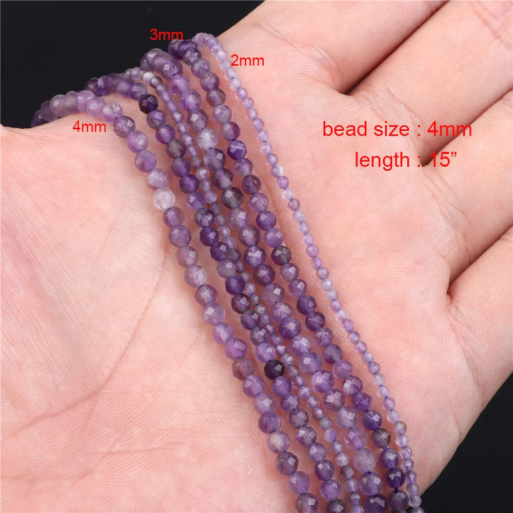 Natural Amethyst Stone Beads Purple Quartzs Crystal Irregular Multiple size Loose Beads For Jewelry Making DIY Necklace Bracelet