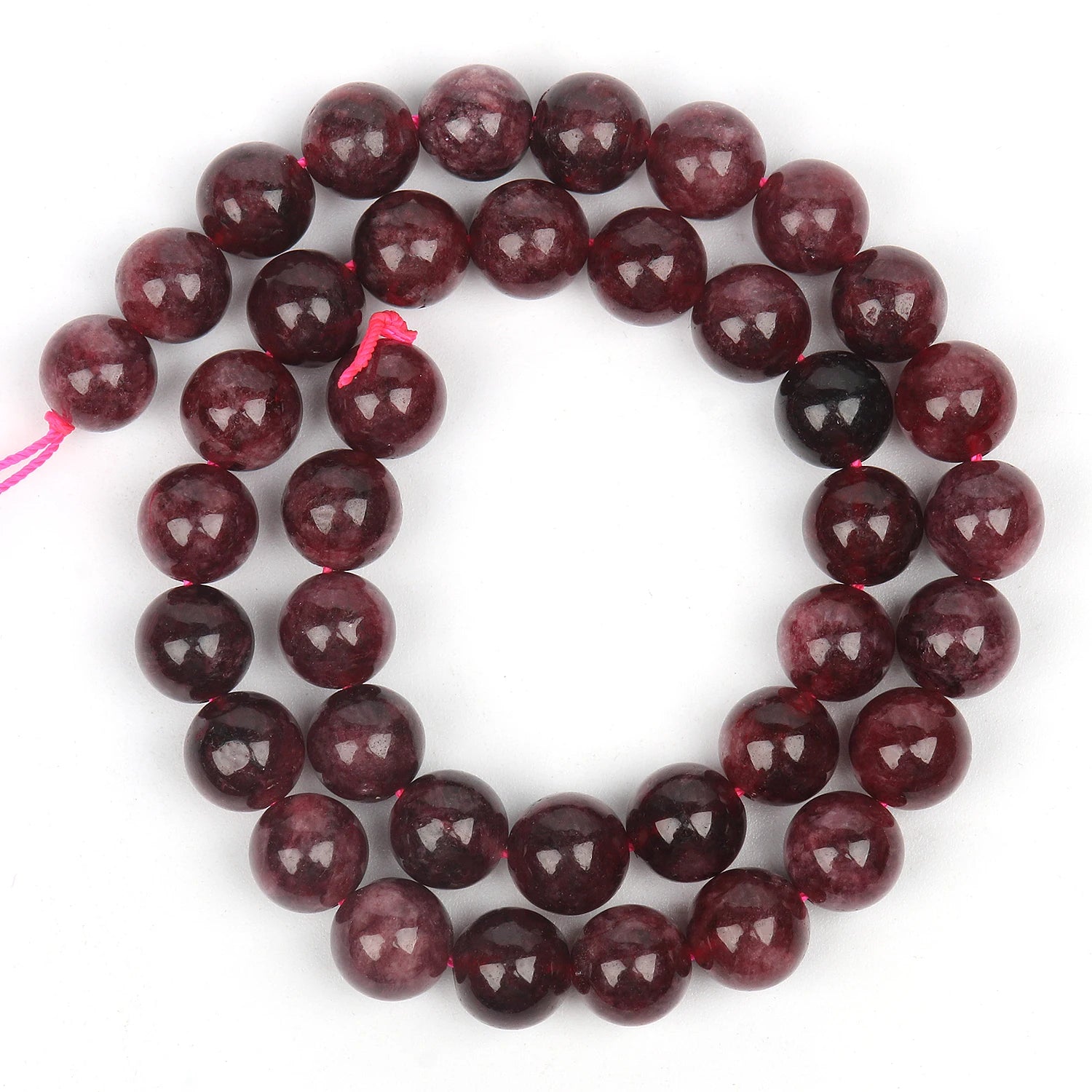 Natural Amethyst Stone Beads 6/8/10mm Round Shape Crystal Loose Spacer Beads For Jewelry Making Diy Bracelet Necklace 15inch