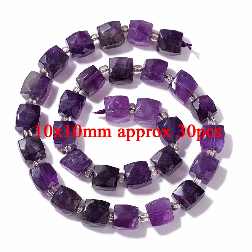 Natural Amethyst Stone Beads Purple Quartzs Crystal Irregular Multiple size Loose Beads For Jewelry Making DIY Necklace Bracelet
