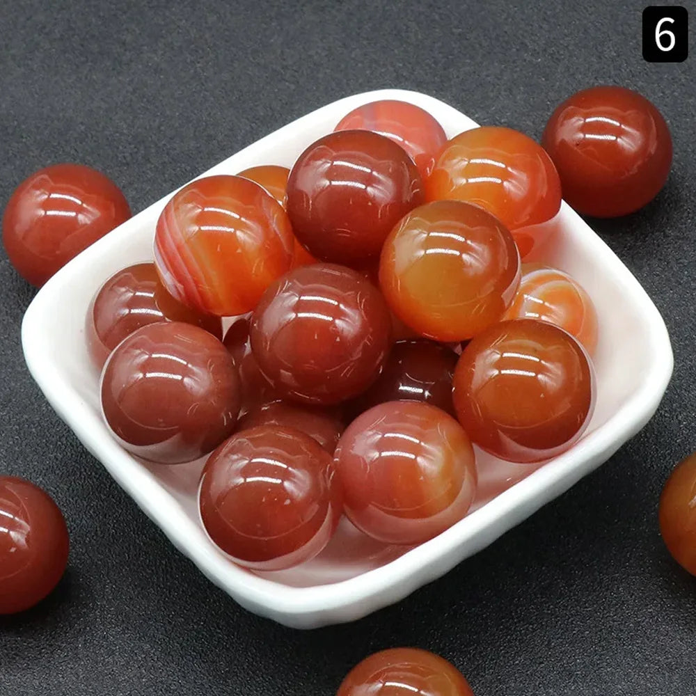 20mm Natural Crystal Stone Healing Energy Amethyst Gem Gemstone Room Decor Crystal Raw Stone Feng Shui Ball Home Office Ornament