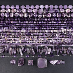 Natural Amethyst Stone Beads Purple Quartzs Crystal Irregular Multiple size Loose Beads For Jewelry Making DIY Necklace Bracelet