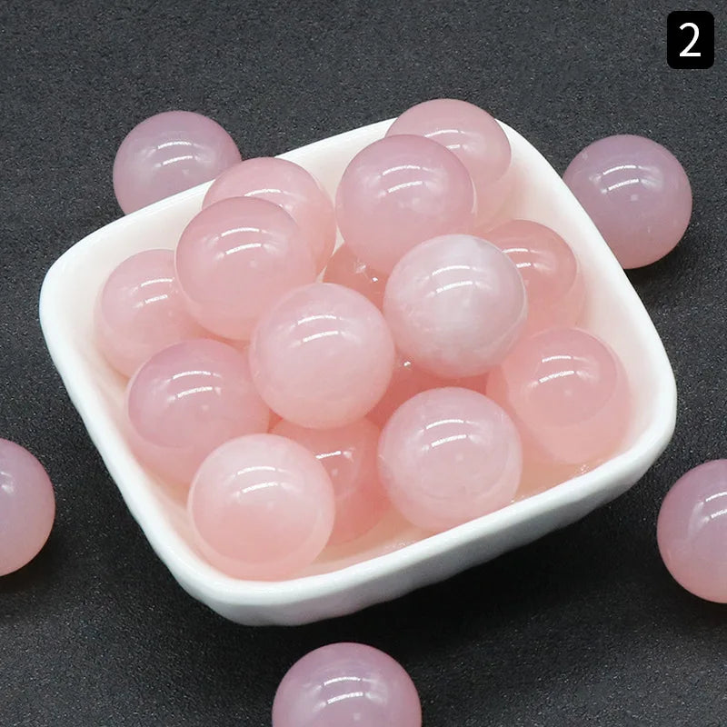 20mm Natural Crystal Stone Healing Energy Amethyst Gem Gemstone Room Decor Crystal Raw Stone Feng Shui Ball Home Office Ornament