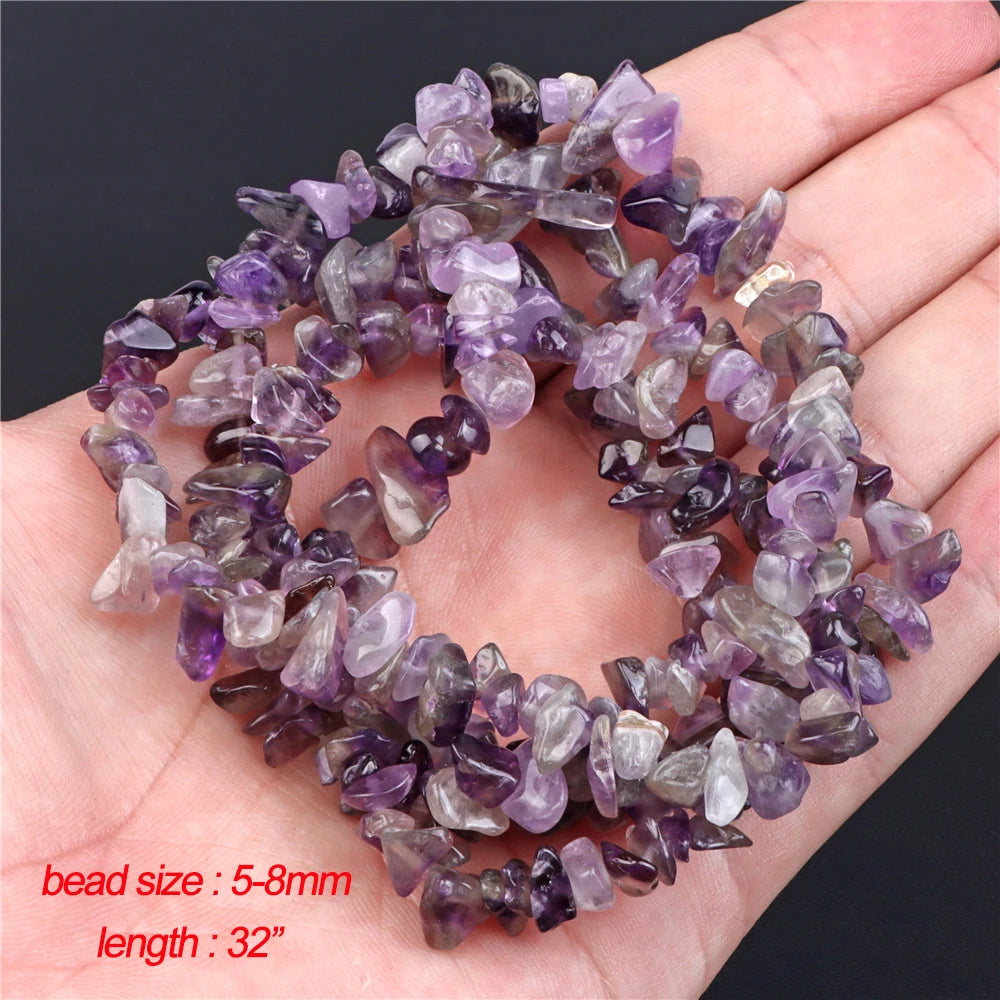 Natural Amethyst Stone Beads Purple Quartzs Crystal Irregular Multiple size Loose Beads For Jewelry Making DIY Necklace Bracelet