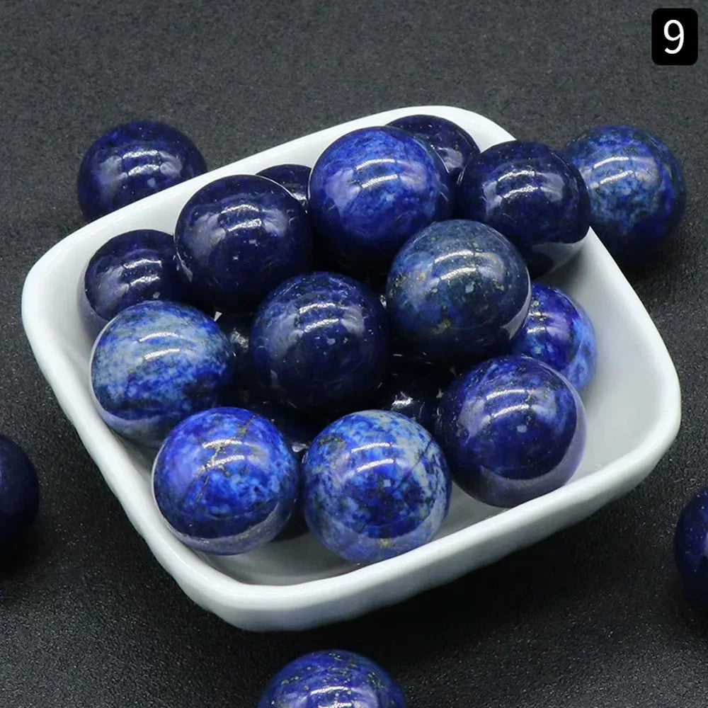 20mm Natural Crystal Stone Healing Energy Amethyst Gem Gemstone Room Decor Crystal Raw Stone Feng Shui Ball Home Office Ornament
