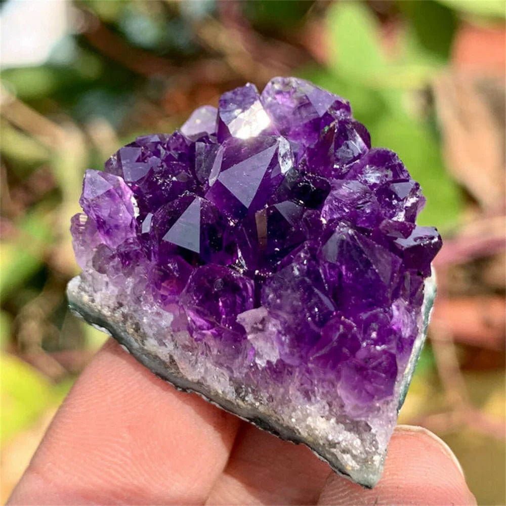 New Amethyst Natural Stone Purple Pink Amethysts Crystals Cluster Druzy Geode Mineral Rock Healing Crystal Point Energy Wand Crafts