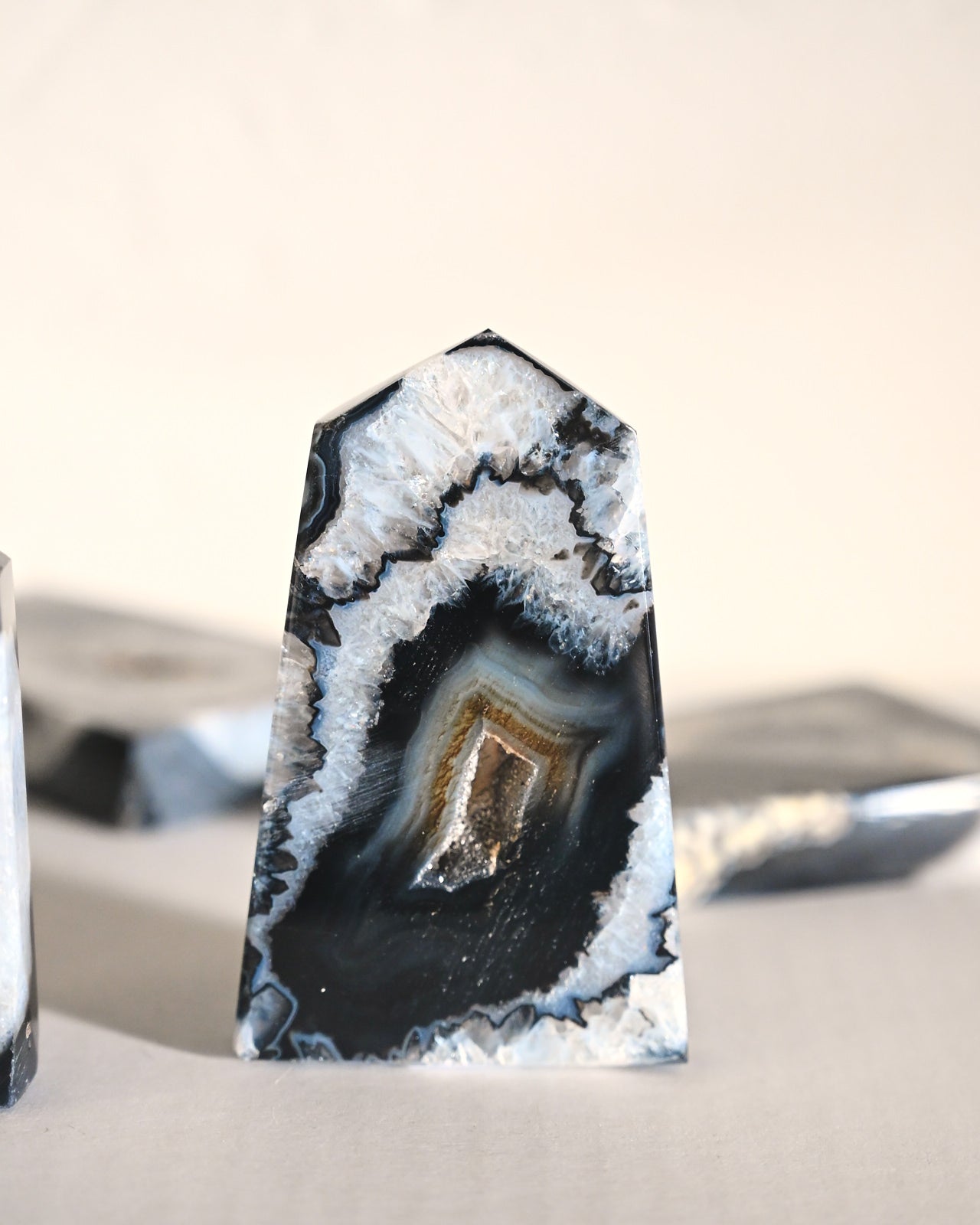 Druzy Agate Tower