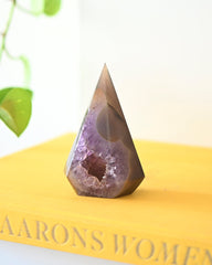 Amethyst Druzy Pyramid