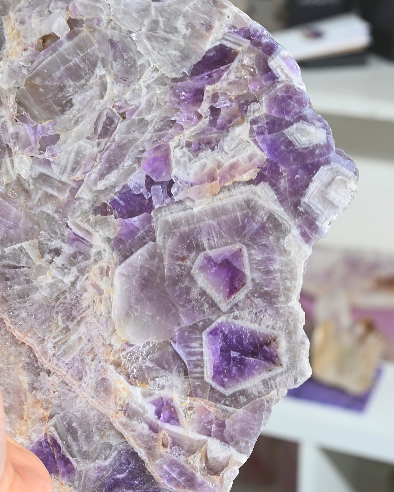 Chevron Amethyst Slab