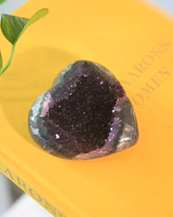 Amethyst Druzy Heart