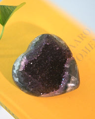 Amethyst Druzy Heart