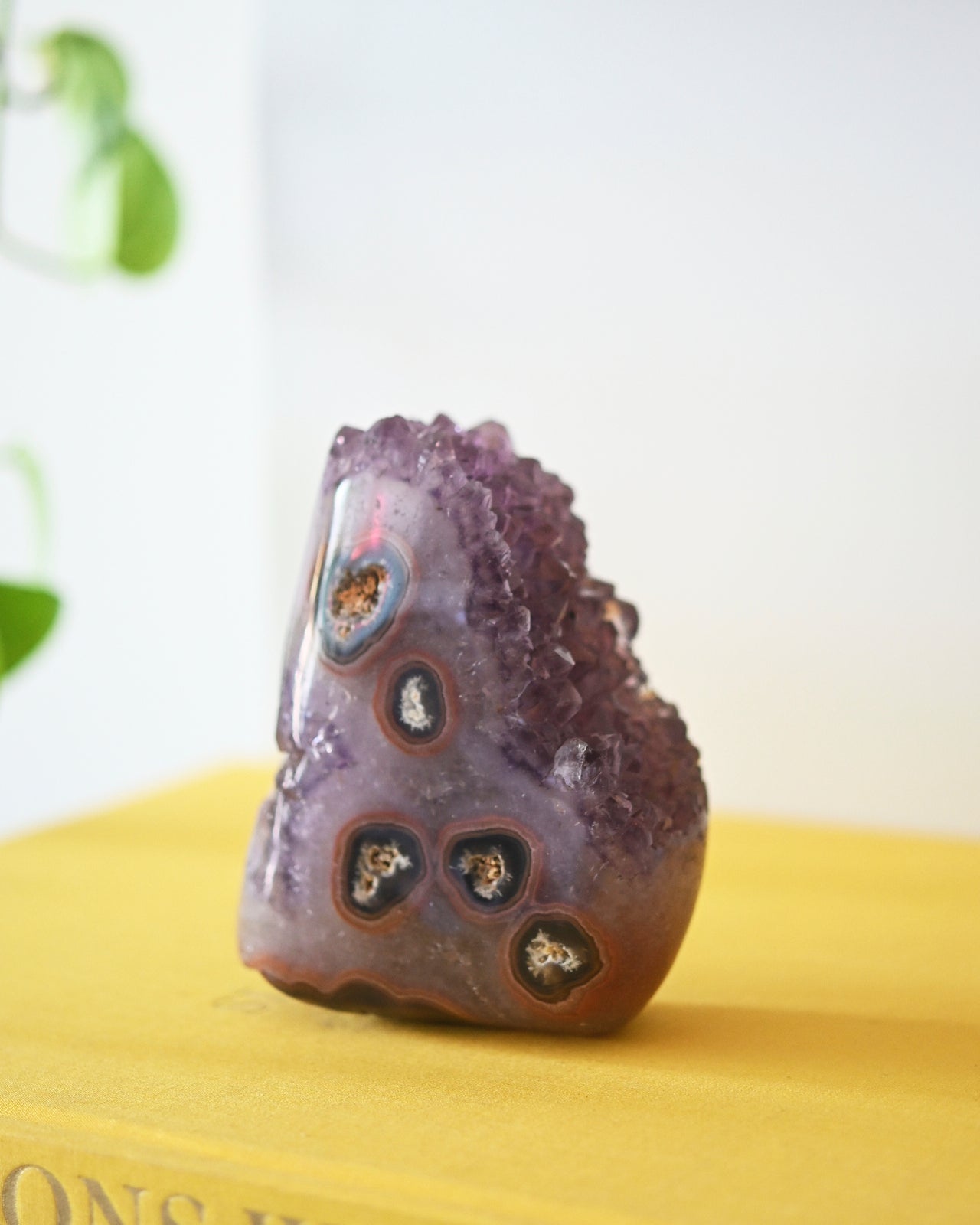 Amethyst Druzy Freeform 4 inch