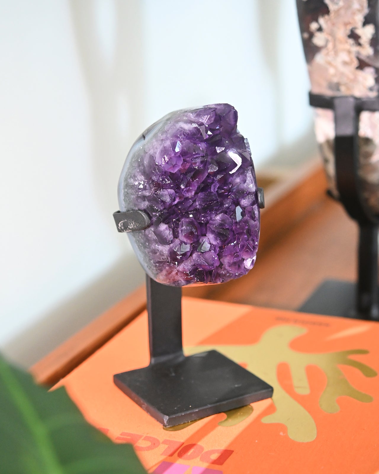 Amethyst Crystal Geode on Stand 3lbs