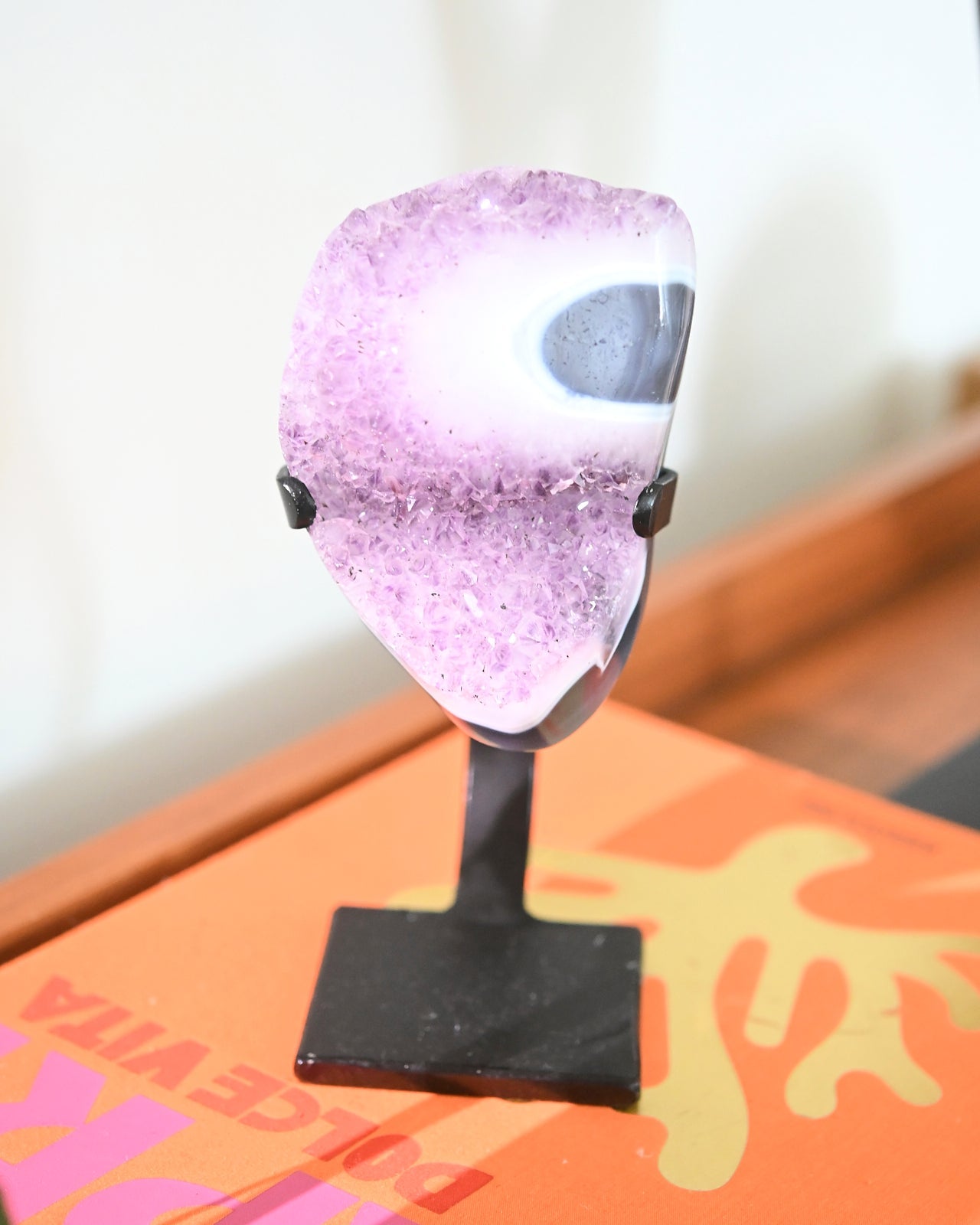Amethyst Stalactite Geode 3.5lbs