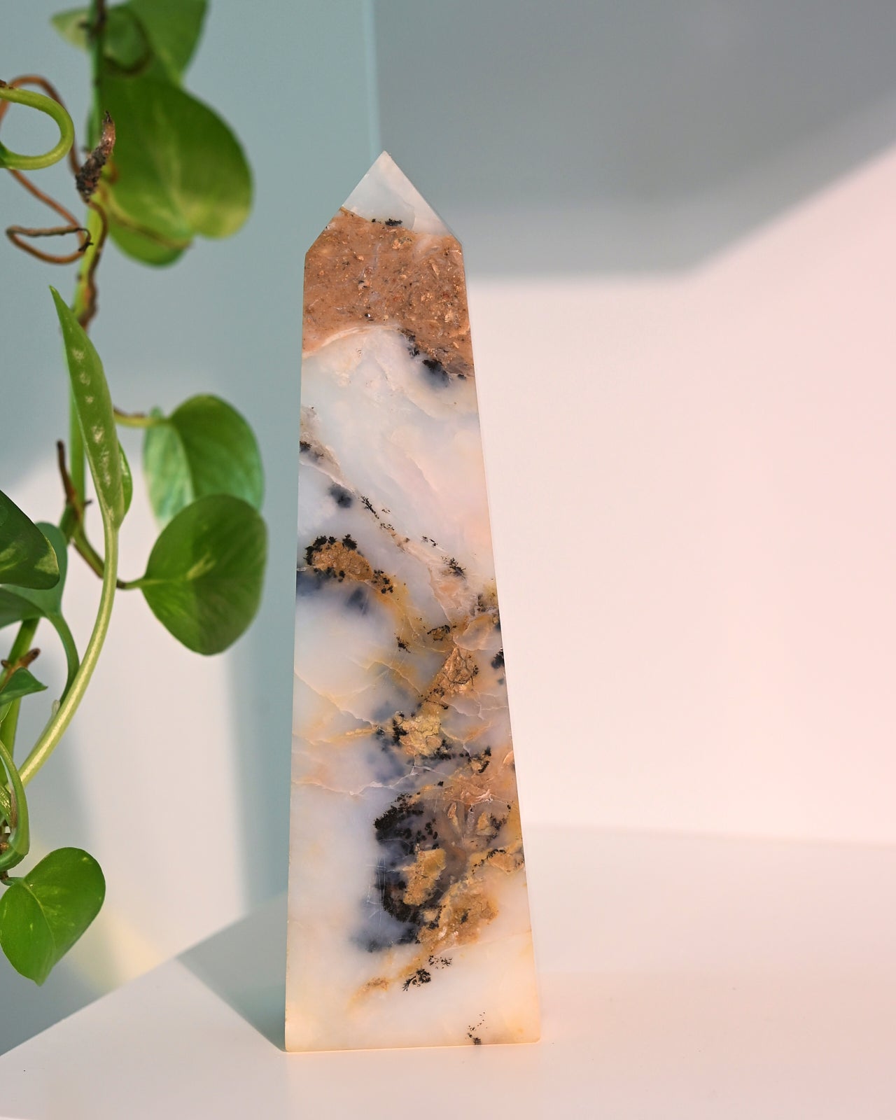 Peruvian Blue Opal Tower 7in