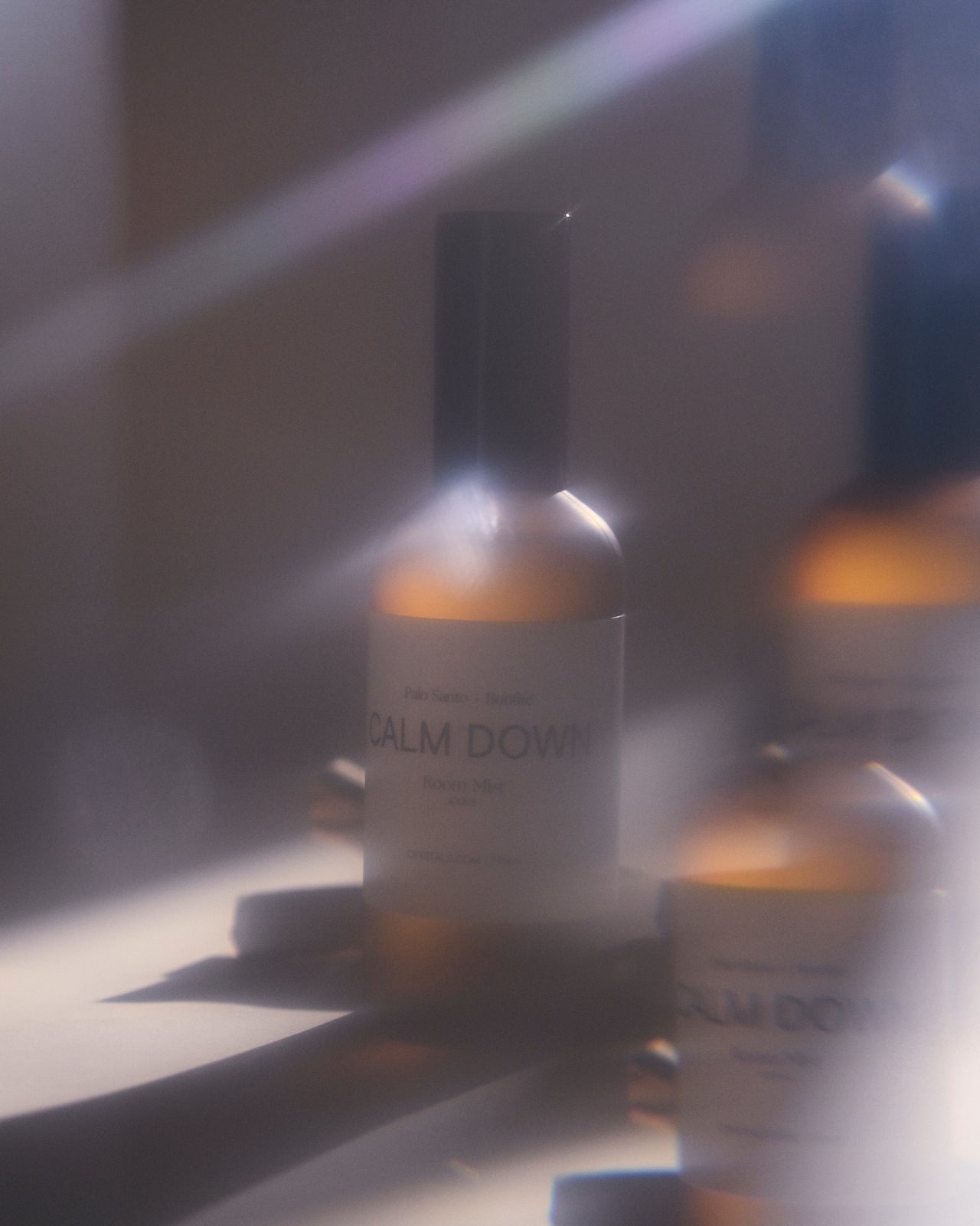 CALM DOWN Room Mist — Palo Santo + Bonfire