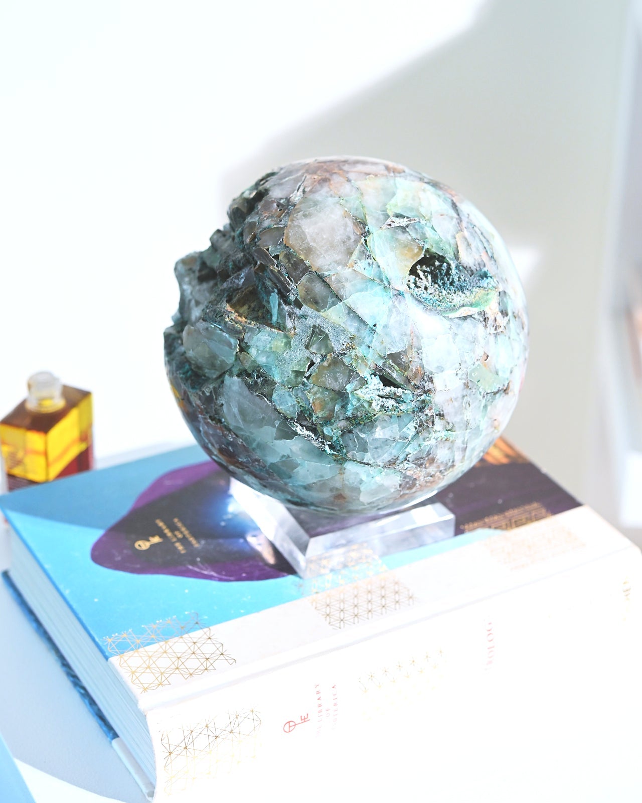 XXL Chrysocolla Sphere 12lbs