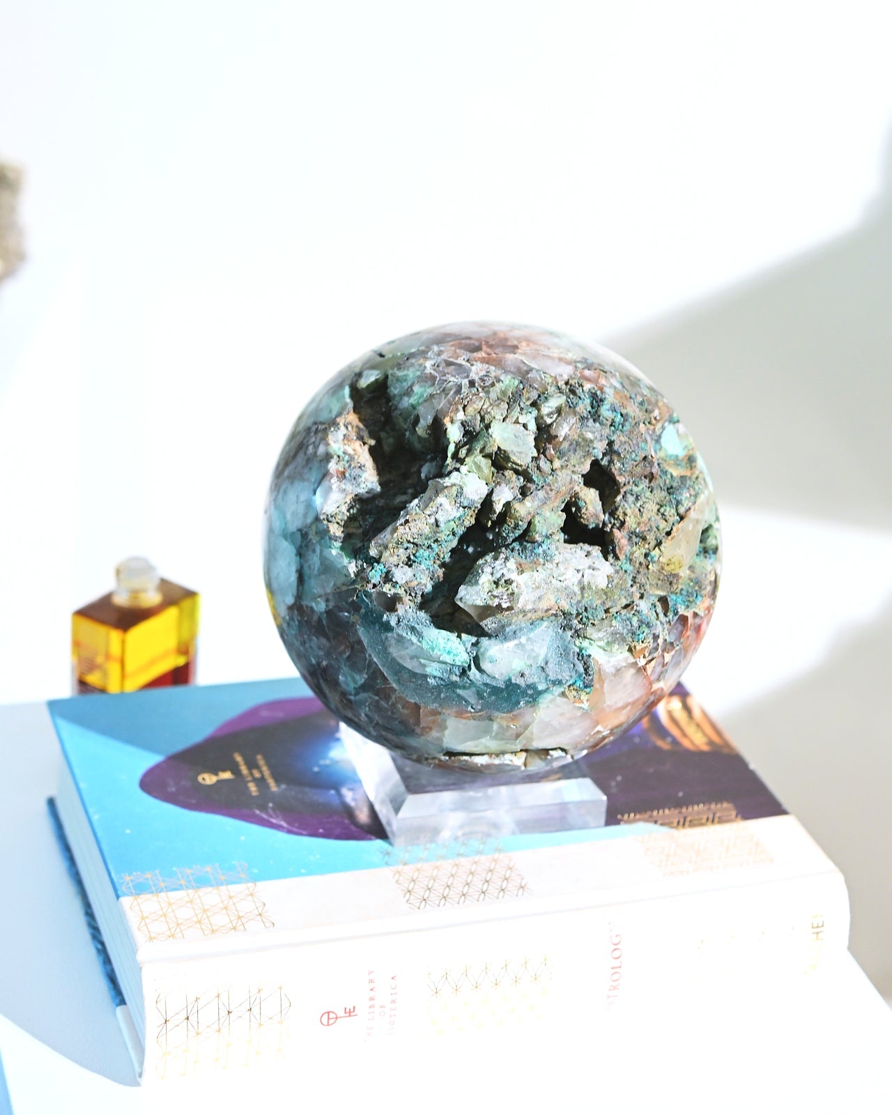XXL Chrysocolla Sphere 12lbs