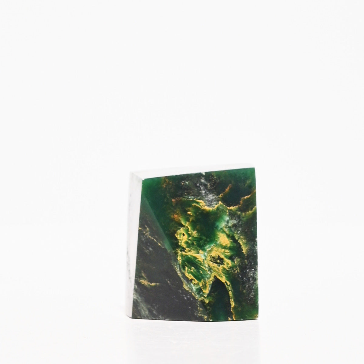 Green Jade Geometric Form
