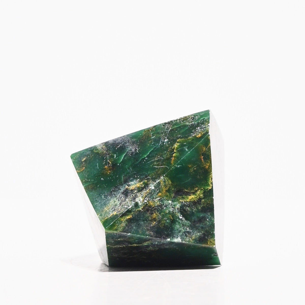 Green Jade Geometric Form